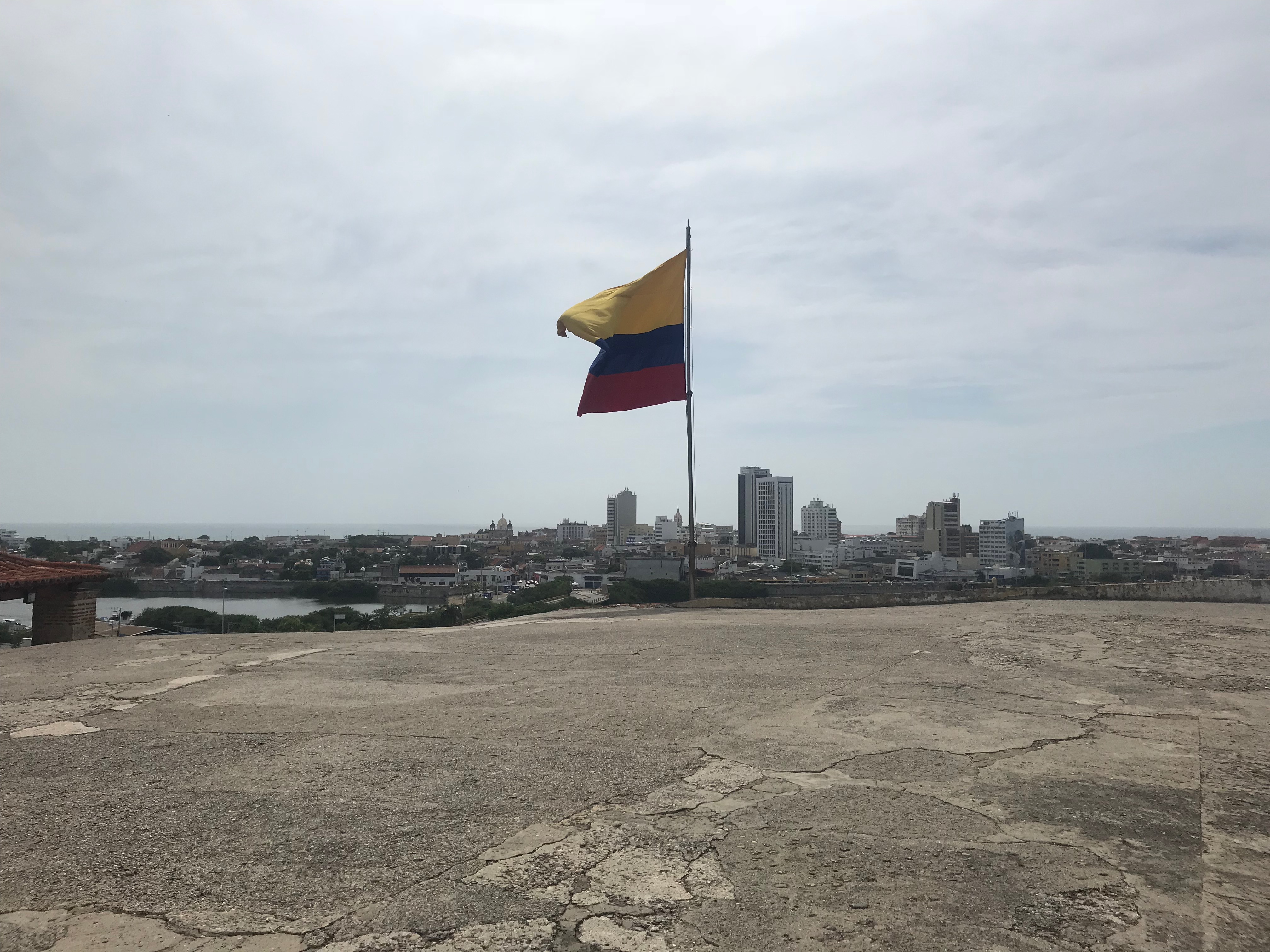 Colombian flag landscape